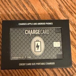 ChargeCard Portable Charger - Black brand new